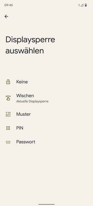 Wählen Sie Muster