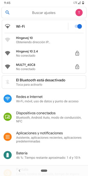 Ahora está conectado a la red Wi-Fi