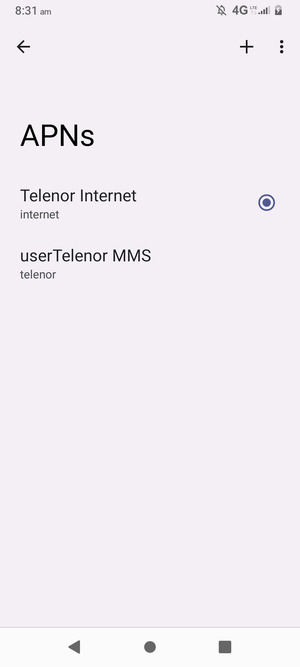 Select the Menu button
