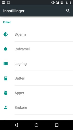 Bla til og velg Batteri