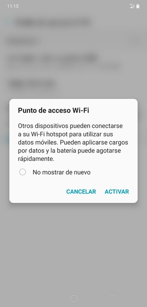 Seleccione ACTIVAR