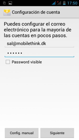 Introduzca su dirección de correo electrónico de Gmail o Hotmail y su contraseña. Seleccione Siguiente