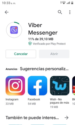 Espere a que el proceso de instalación finalice