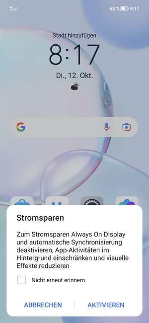 Wählen Sie AKTIVIEREN