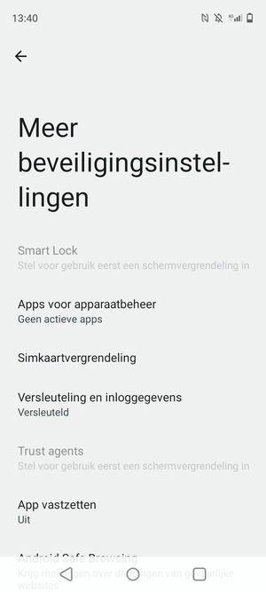Selecteer Simkaartvergrendeling