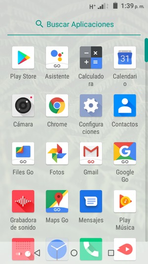 Seleccione Configuraciones