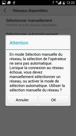 Sélectionnez OK