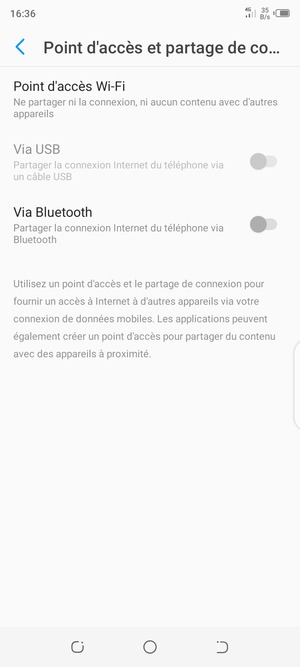 Sélectionnez Point d'accès Wi-Fi