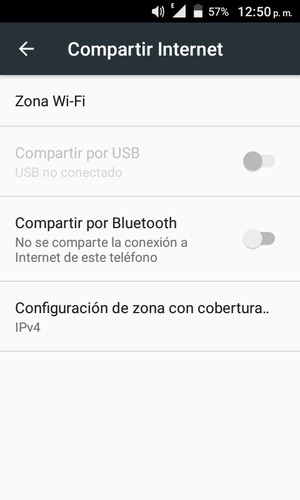 Seleccione Zona Wi-Fi