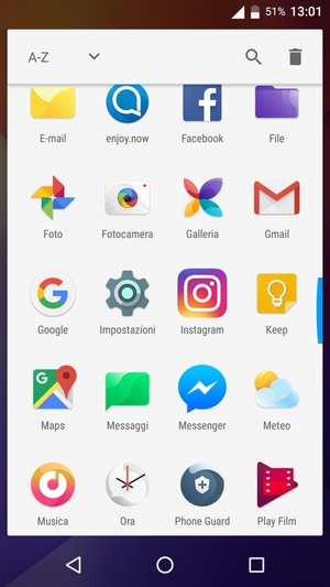 Scorri e seleziona Impostazioni