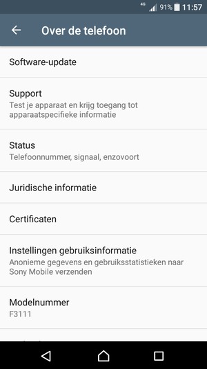 Selecteer Software-update