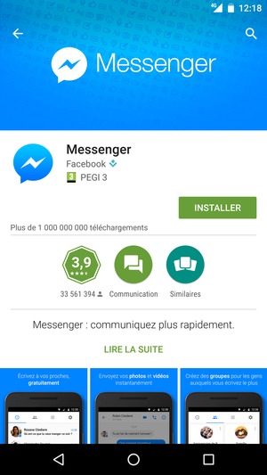 Sélectionnez INSTALLER