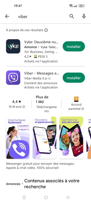 Sélectionnez l'appli