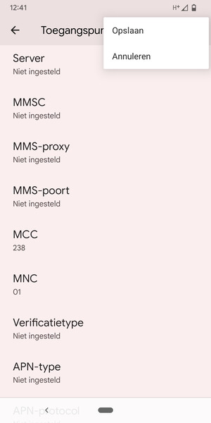 Selecteer Opslaan