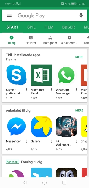 Vælg søgefeltet