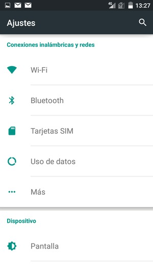 Seleccione Wi-Fi