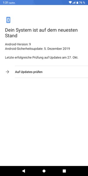 Wählen Sie Auf Updates prüfen