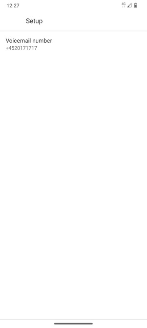 Select Voicemail number