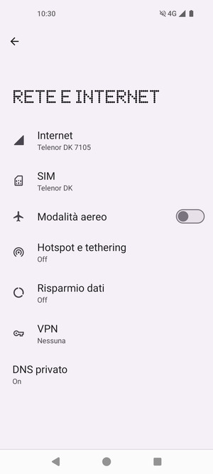 Seleziona SIM
