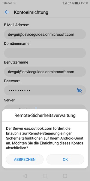 Wählen Sie OK