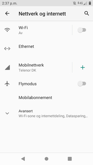 Velg Wi-Fi