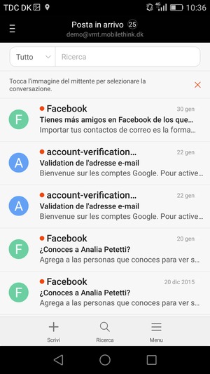 Il tuo account è pronto per l'uso