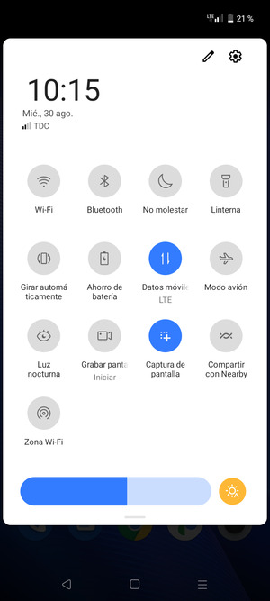 Seleccione Ahorro de batería