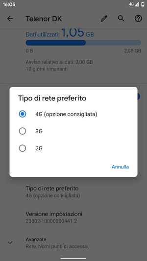 Seleziona la tua opzione preferita