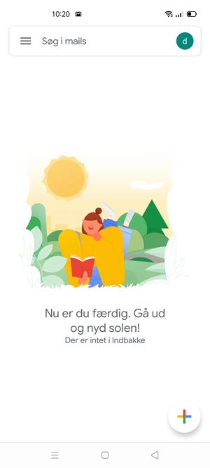 Din konto er klar til brug