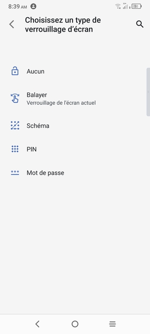 Sélectionnez Schéma