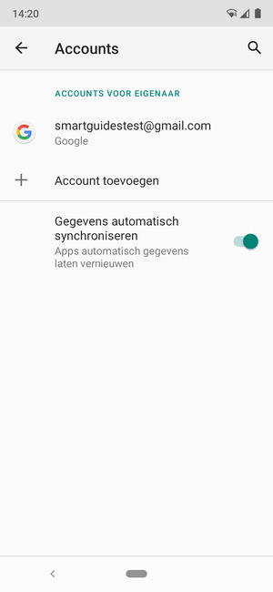 Selecteer uw Google-account