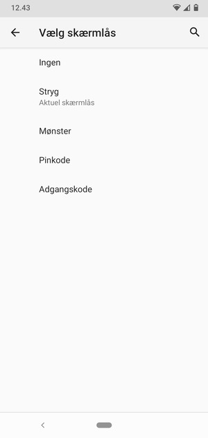 Vælg Mønster