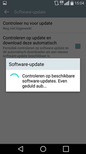 Wacht tot de zoekopdracht beëindigd is