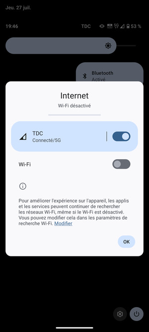 Sélectionnez OK