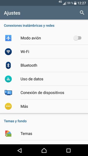 Seleccione Wi-Fi