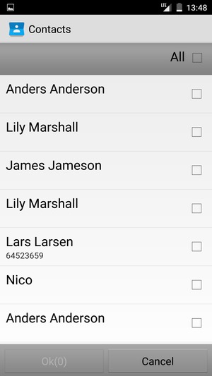 Check the All checkbox