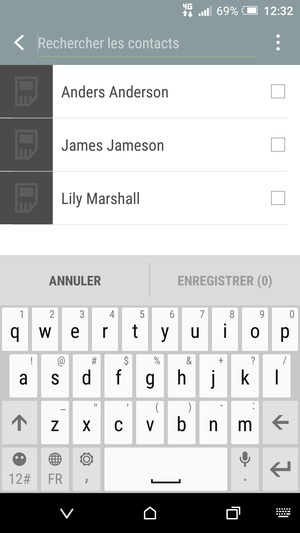 Sélectionnez le bouton du Menu