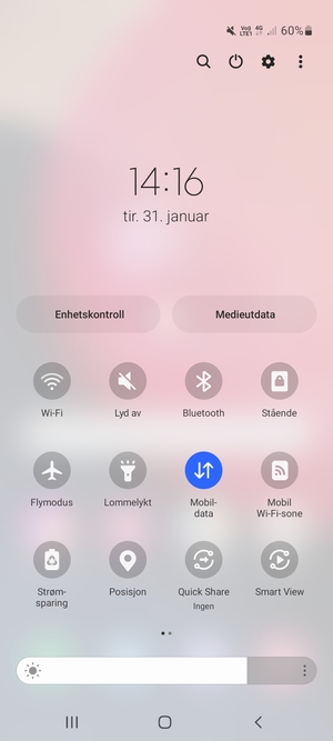 Velg Lyd av for å bytte til ringemodus igjen