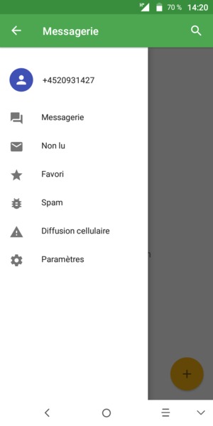 Sélectionnez Paramètres