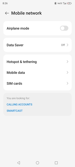 Select Mobile data