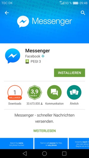 Wählen Sie INSTALLIEREN