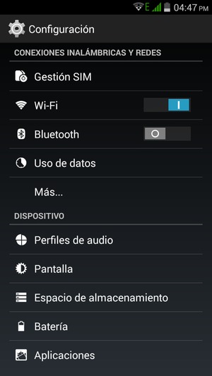 Seleccione Más...