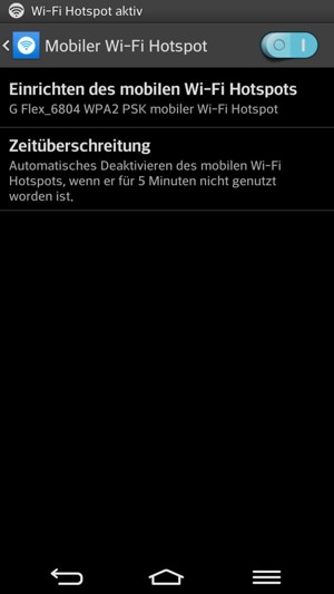 Ihr Handy ist jetzt für die Verwendung als Modem eingerichtet