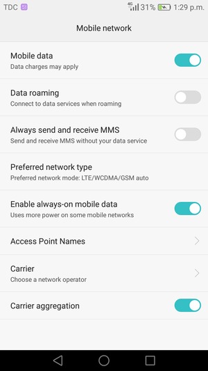 Select Access Point Names