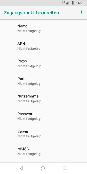 Geben Sie MMS-Informationen ein