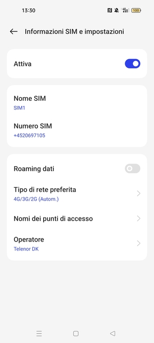 Seleziona Nomi dei punti di accesso