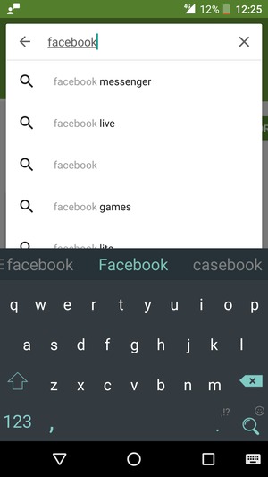 Voer de app-naam in en selecteer Zoeken