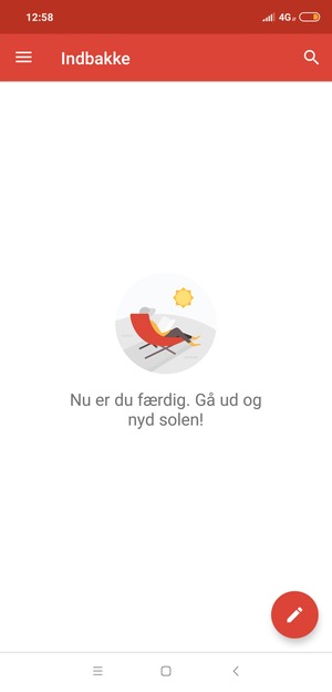 Din konto er klar til brug
