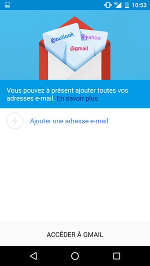 Sélectionnez Ajouter une adresse e-mail