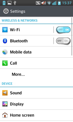 Turn on Wi-Fi